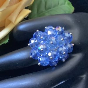 New Beautyful Faceted Crystals Custom Jewelry Ring